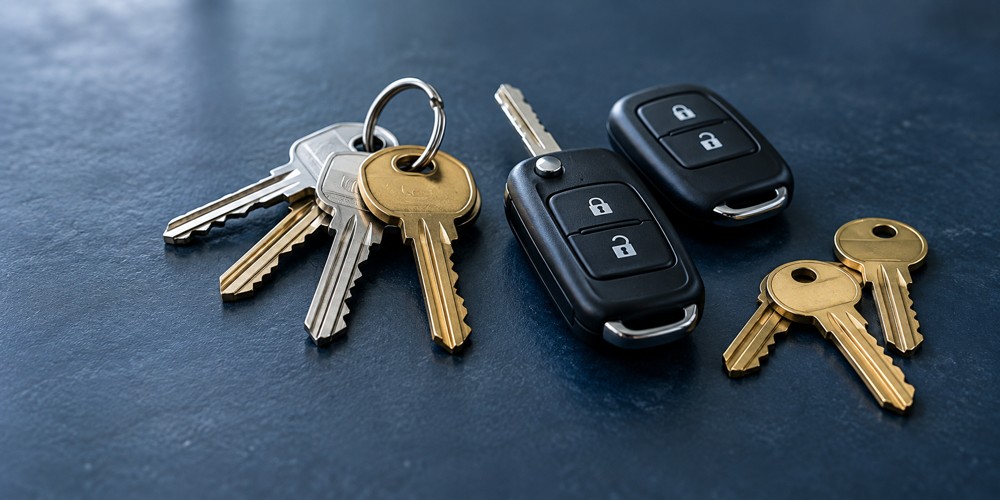 House keys and automotive key remotes